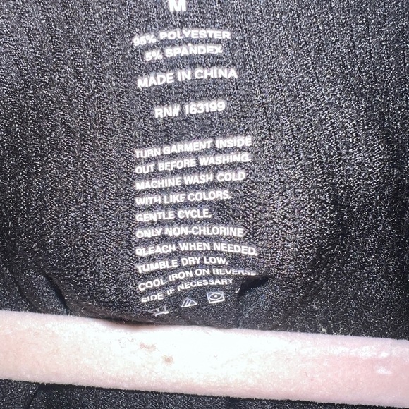 Women’s Black Ribbed Tank Sleeveless Dress size Medium - Picture 6 of 6